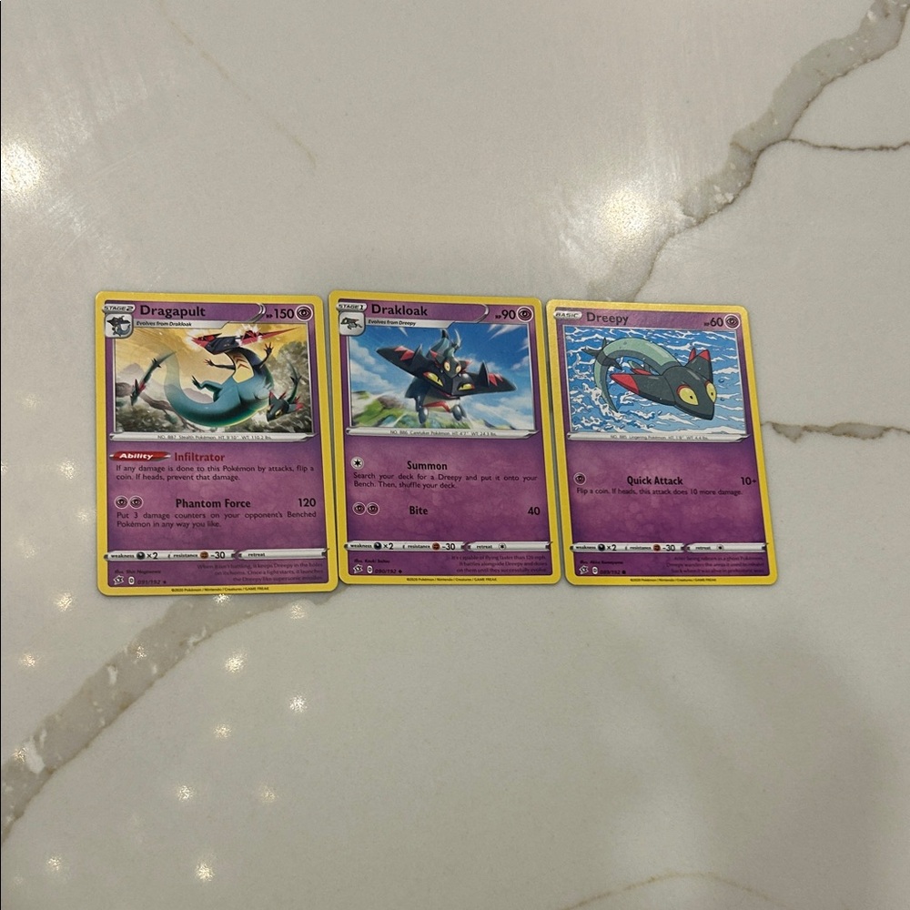 Pokemon Card Set - Purple and Yellow